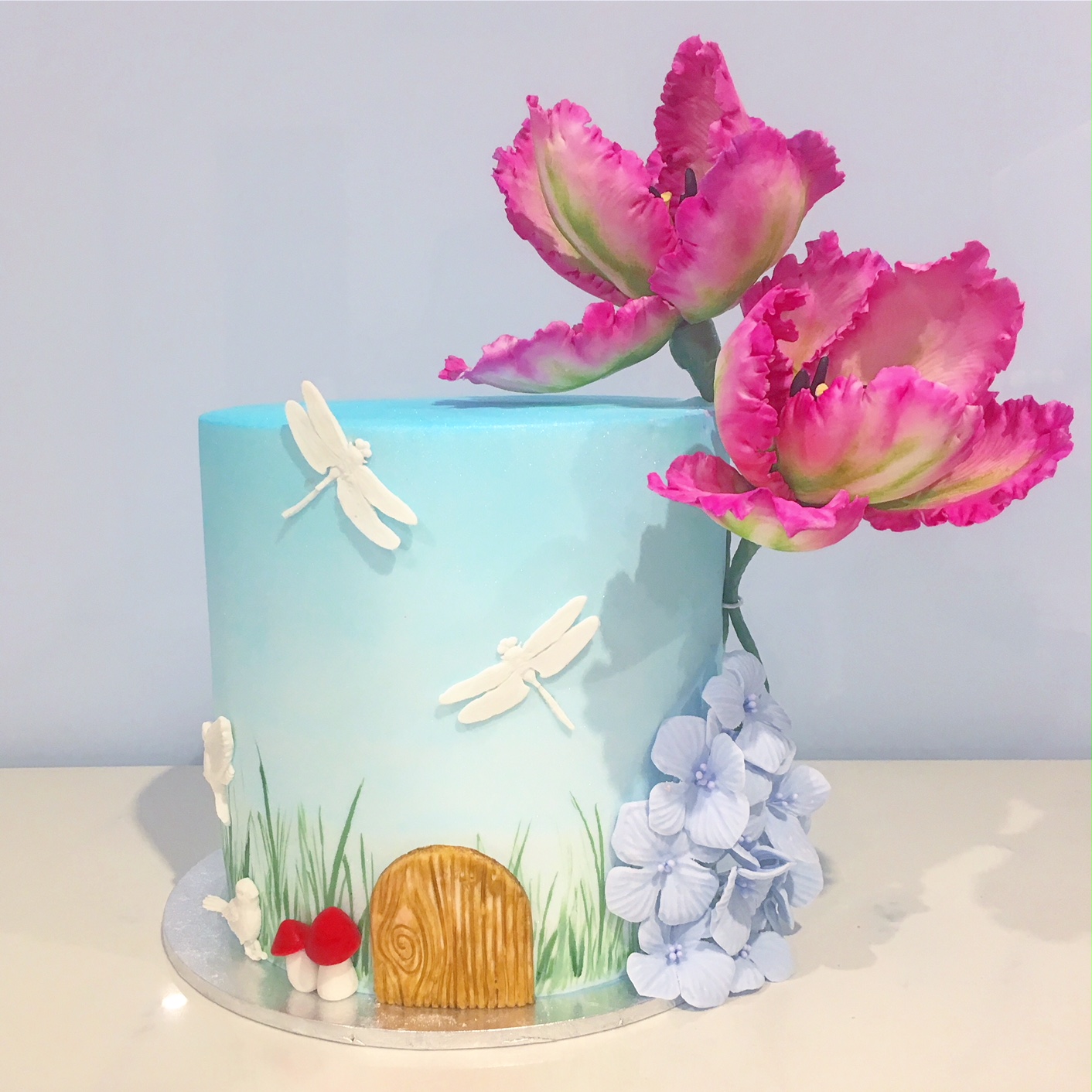 garden fairy birthday cake
