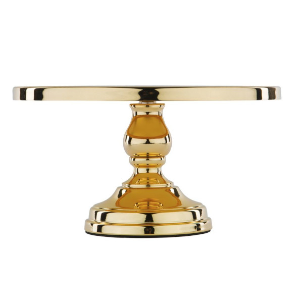 gold antique cake stand