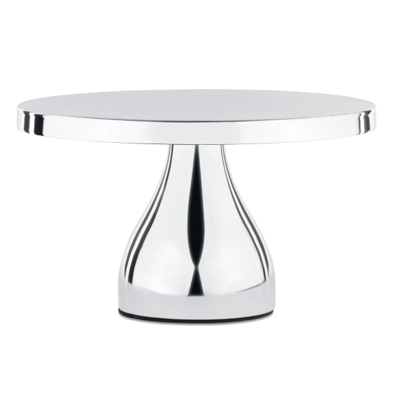 silver mod cake stand