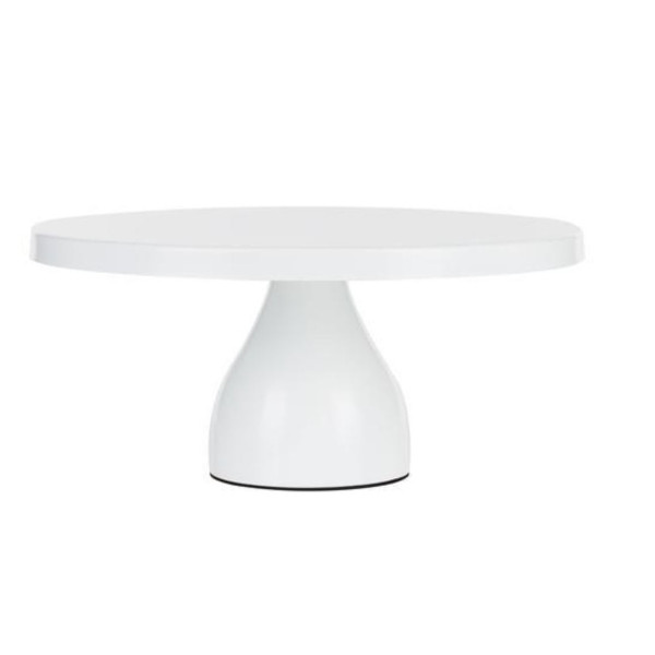 white cake stand