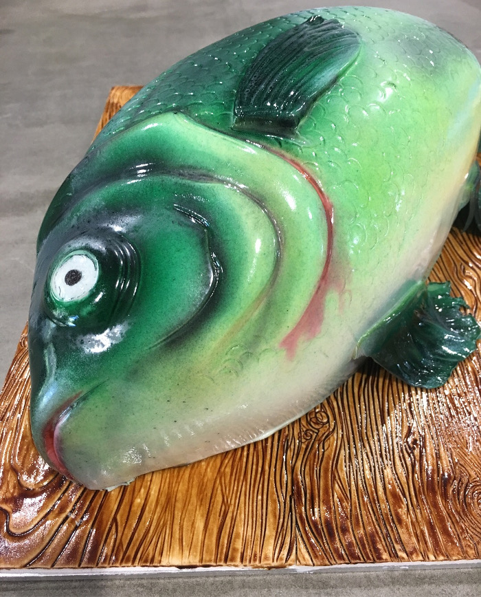 3d carved fish cake